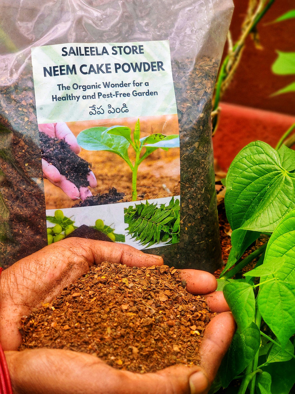 Neem Cake Powder - Organic Fertilizer & Pest Repellent - వేప పిండి