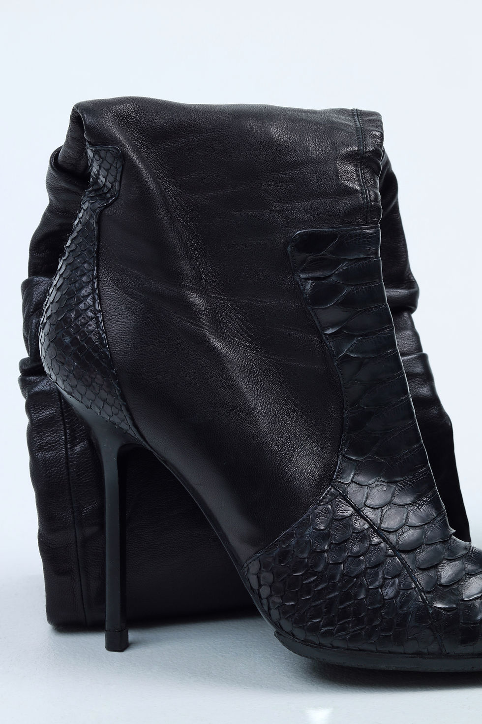 Thumbnail: Gianmarco Lorenzi Python Leather Stiletto Boots