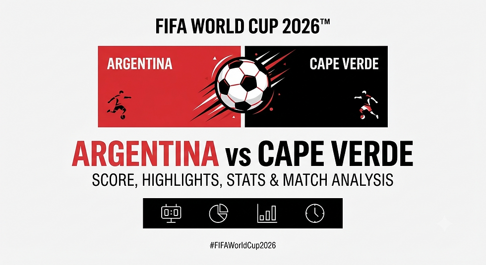 Argentina vs Cape Verde Result: A Thrilling 2026 World Cup Encounter
