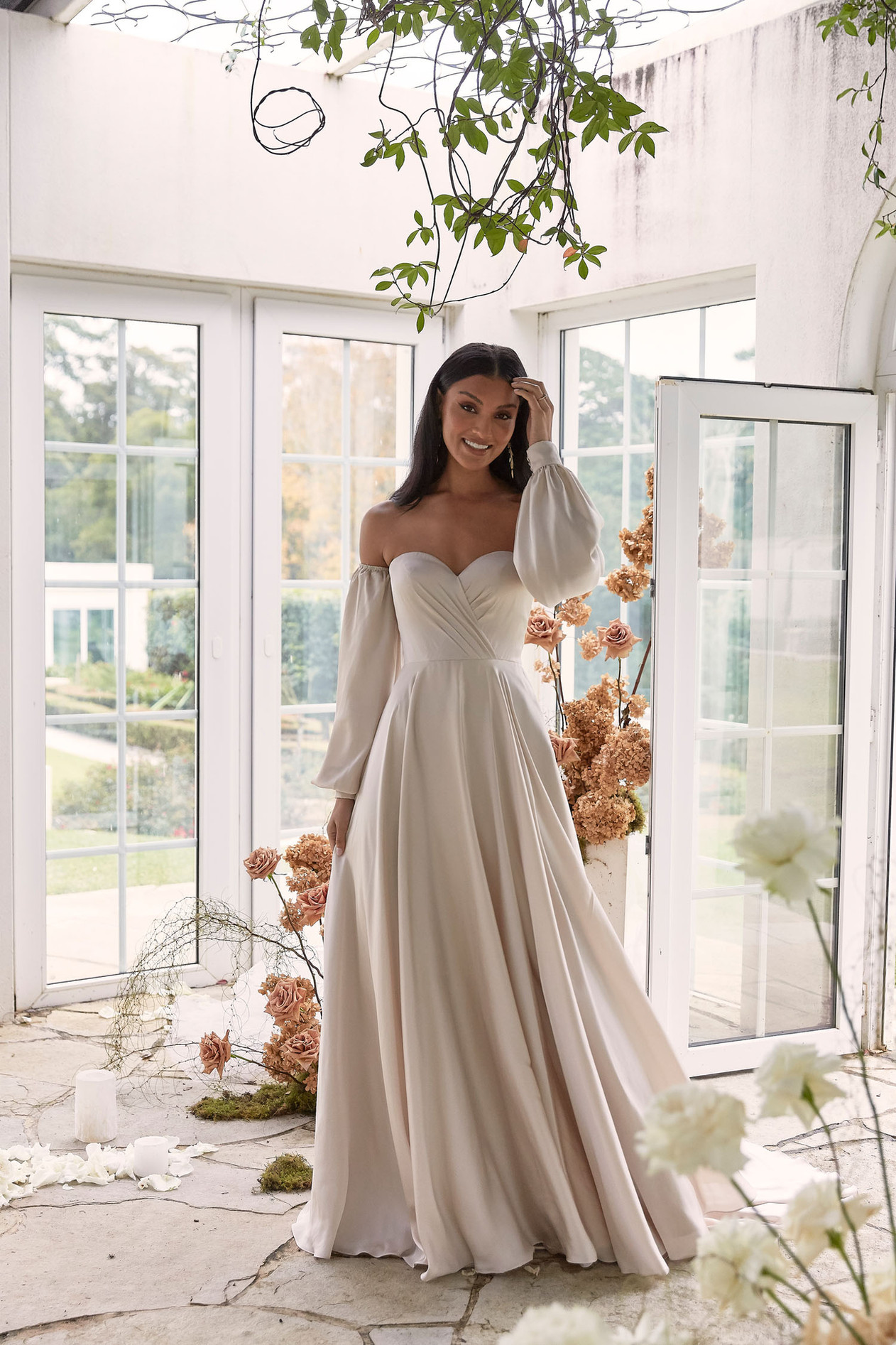 DANTE-ML22046-FULL-LENGTH-CHIFFON-ALINE-GOWN-WITH-SWEETHEART-NECKLINE-AND-DETACHABLE-LONG-