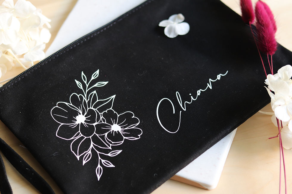 Miniatura: Pochette Canvas disegno + nome