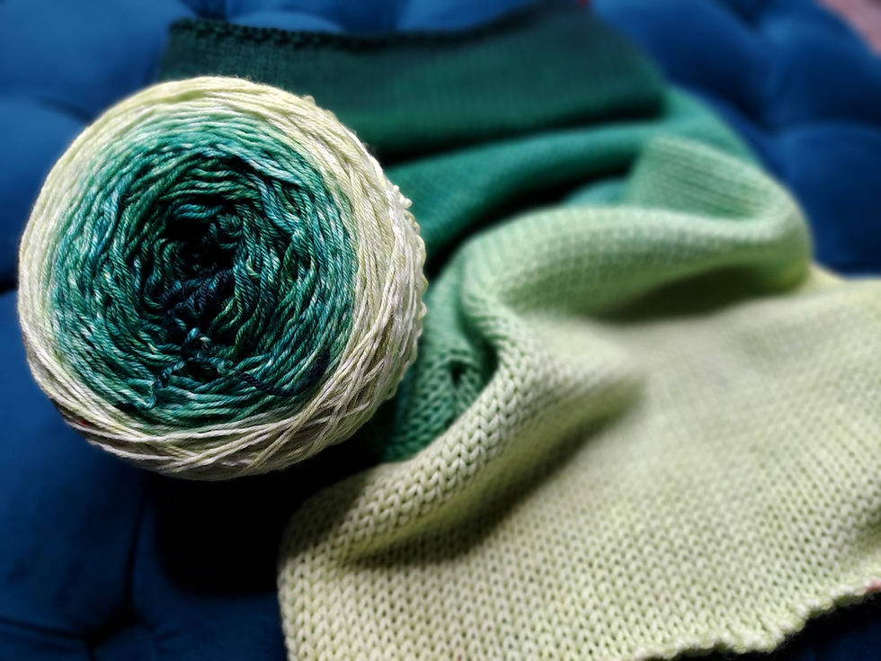 Thumbnail: Yarn Cake: Golden Grace Green
