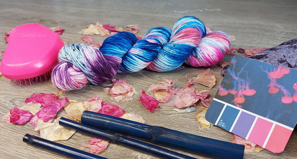 Thumbnail: Yarn Dyer's Collective: Jellyfish Galactic Medley
