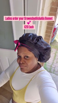 Thumbnail: CD6-  Hair Satin Bonnet ( Versatile Design )
