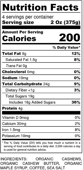 NUTRITIONAL INFO | My Site