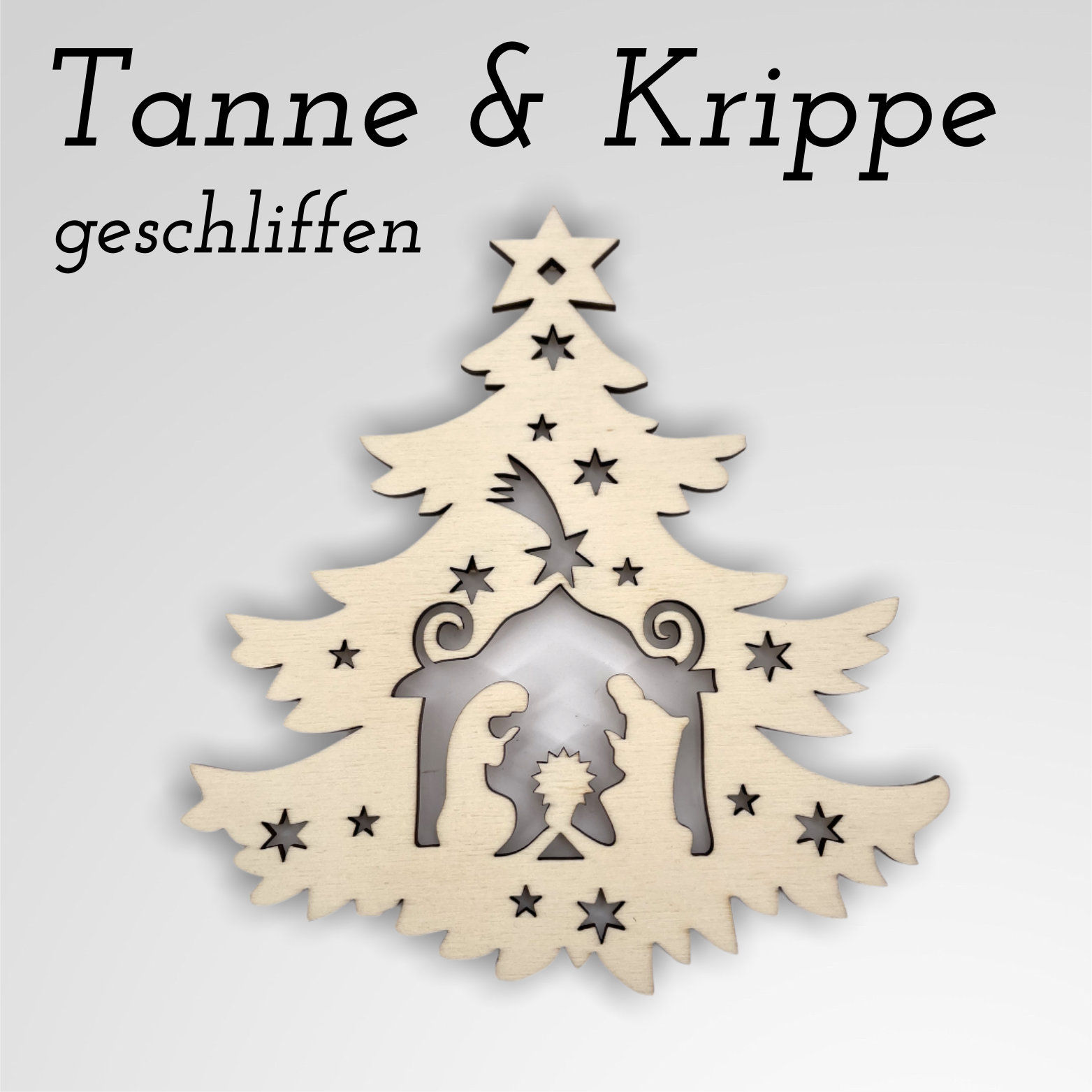 Tanne und Krippe