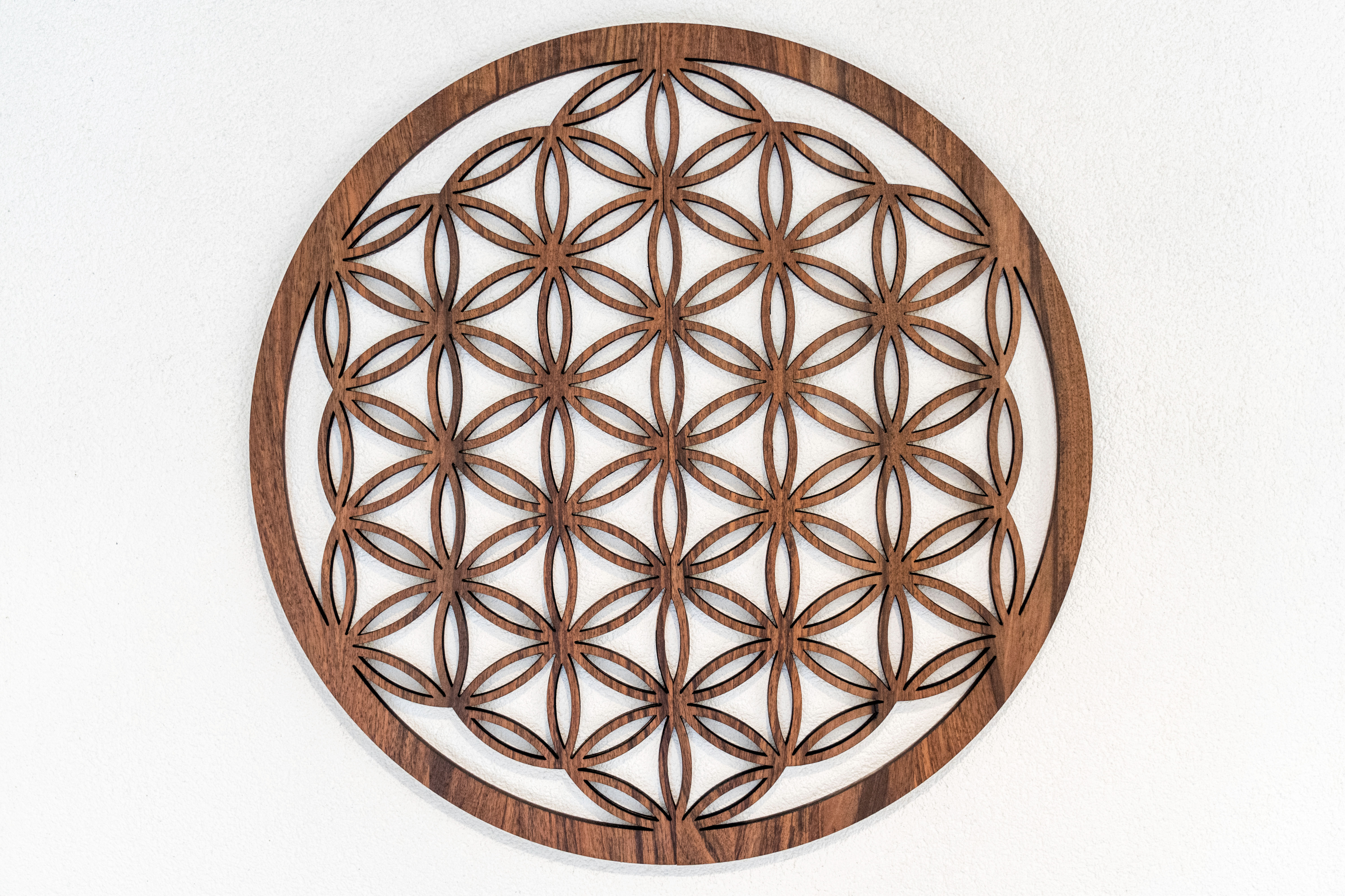 Blume des Lebens Ø45 cm aus Vollholz