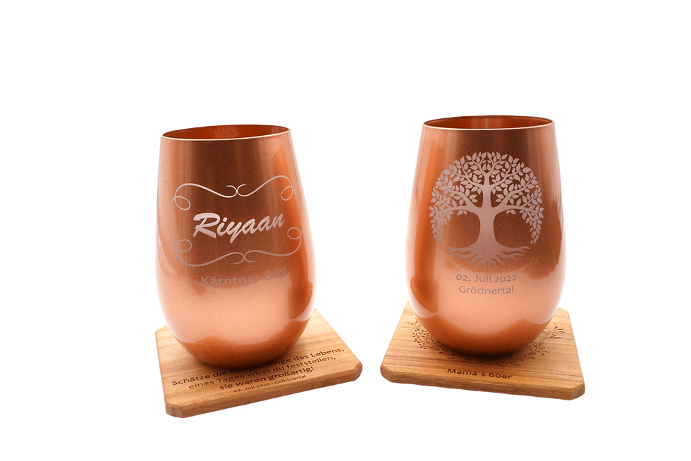 Miniatura: Tumbler I Wasserbecher Elements bronze/bronze mit Gravur