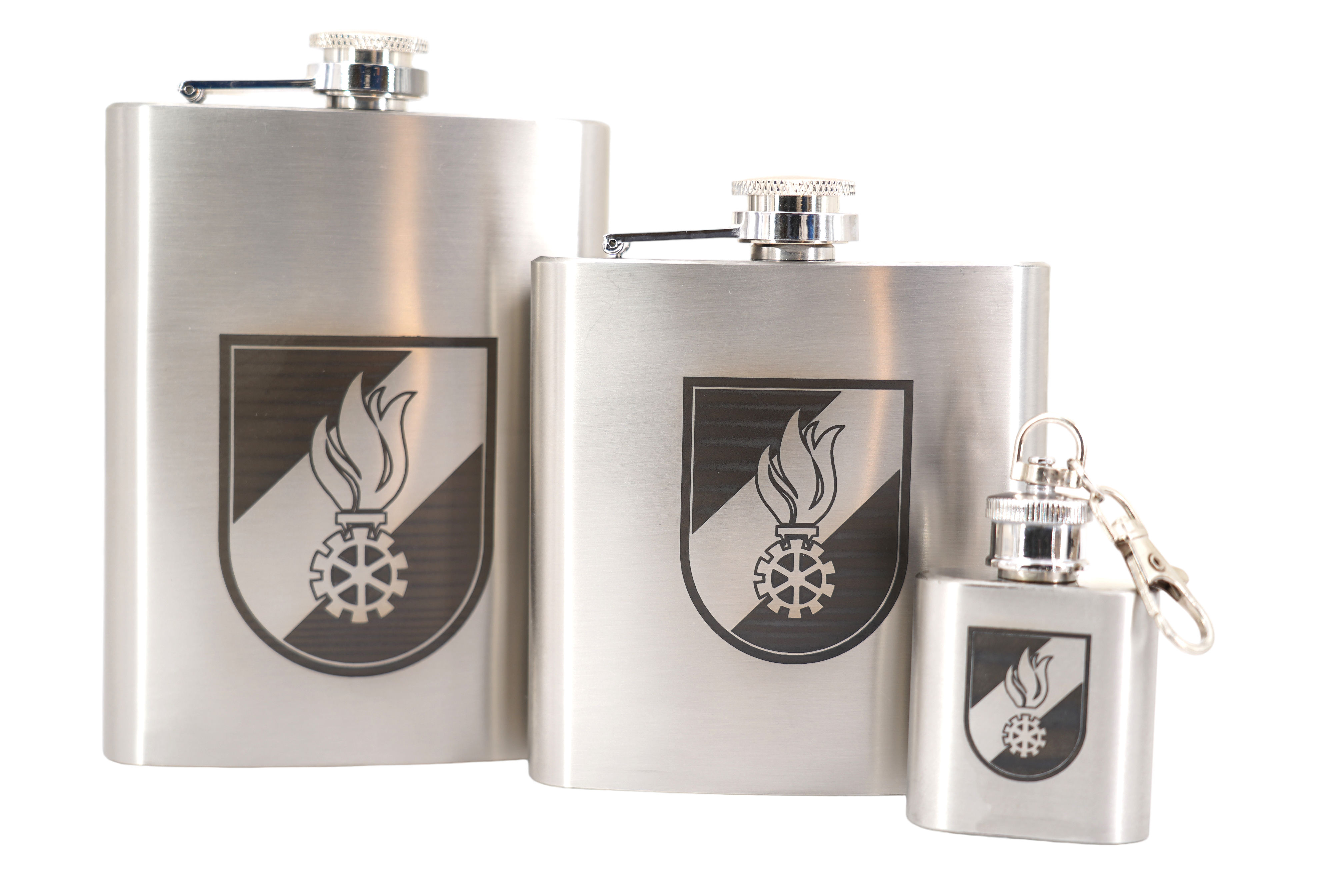 Flachmann - Feuerwehr mit Korpslogo