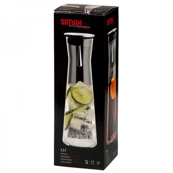 Miniatura: Karaffe "Indis" mit Edelstahlausgießer - 1,1 l