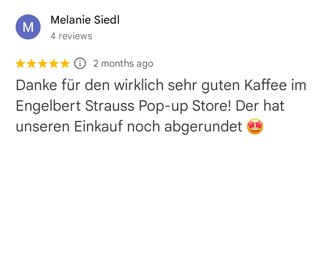 Danke für den wirklich sehr guten Kaffee im Engelbert Strauss Pop-up Store! Der hat unseren Einkauf noch abgerundet 🤩