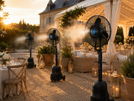 Misting Fan Hire for Weddings & Events in France