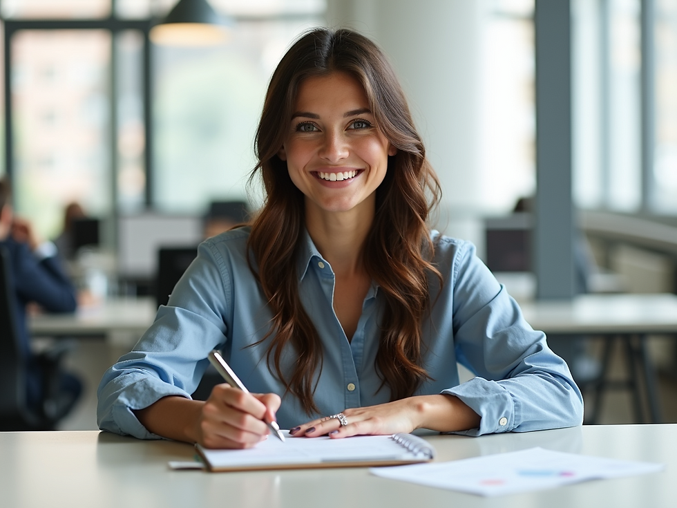A relaxed and contented looking person journaling