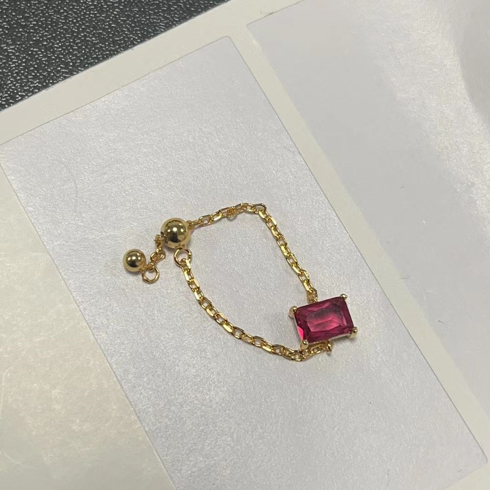 Elegant Adjustable Finger Chain Ring