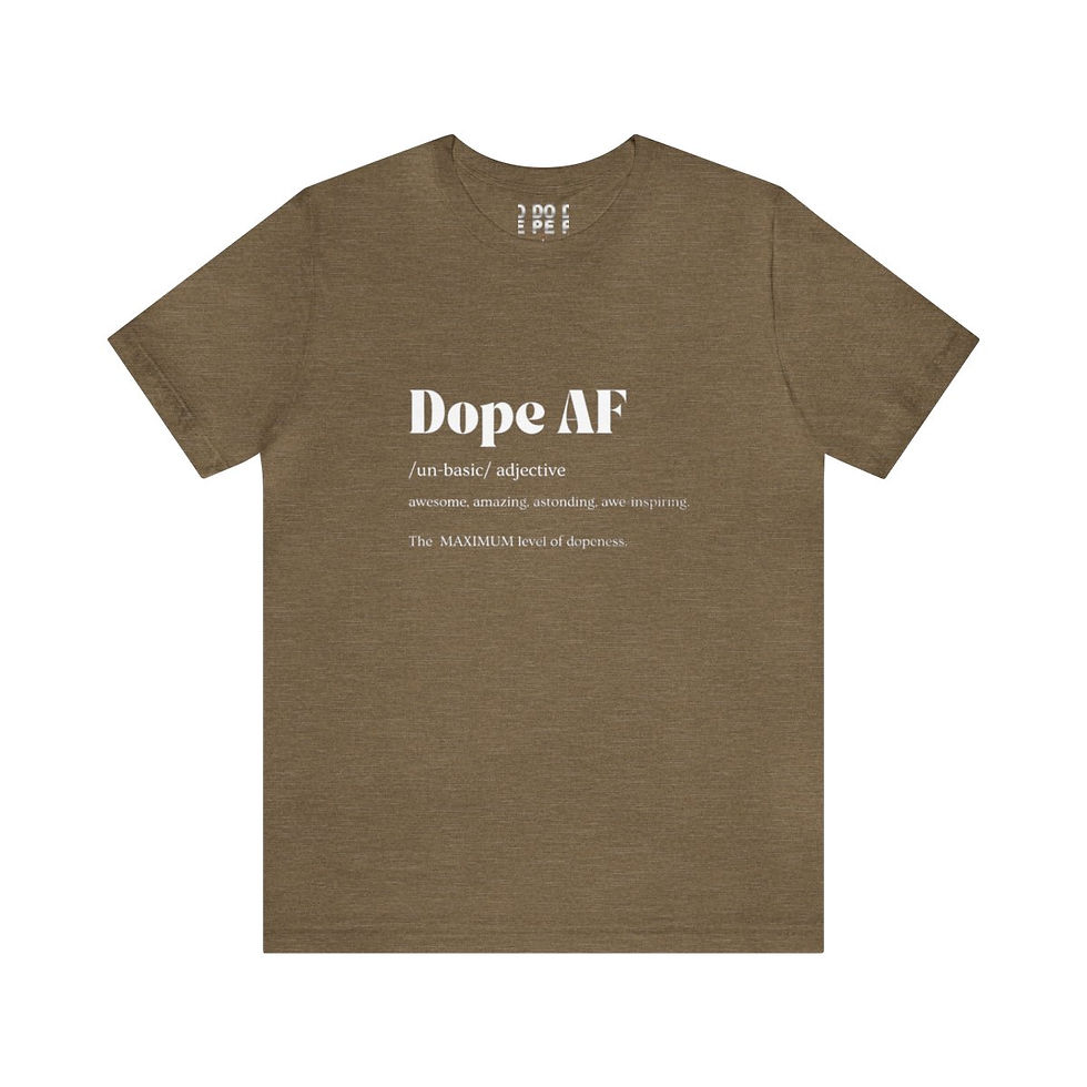 Thumbnail: Unisex Dope AF Jersey Short Sleeve Tee