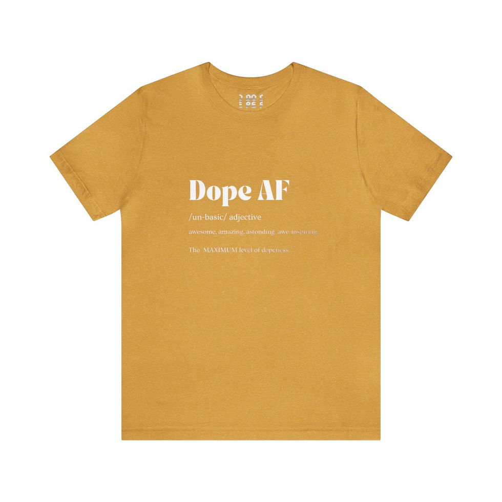 Thumbnail: Unisex Dope AF Jersey Short Sleeve Tee