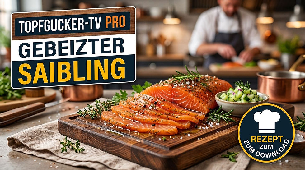 Gebeizter Saibling nach Chefkoch-Art – Original PRO-Rezeptkarte (PDF)