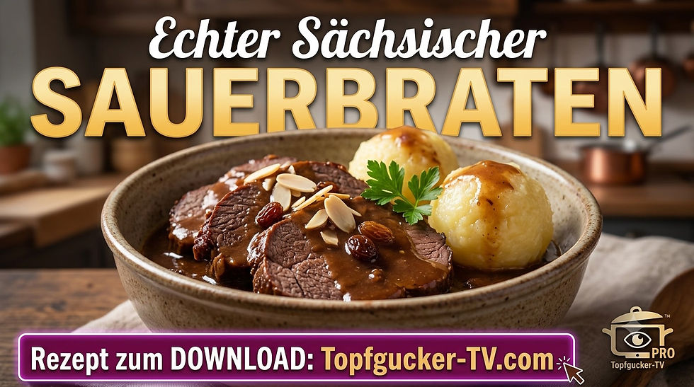 Original Sächsischer Sauerbraten – Rezeptkarte PDF Download