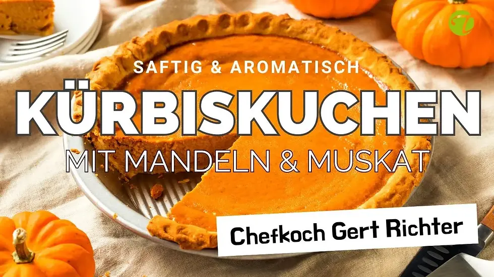 Saftiger Kürbiskuchen mit Mandeln