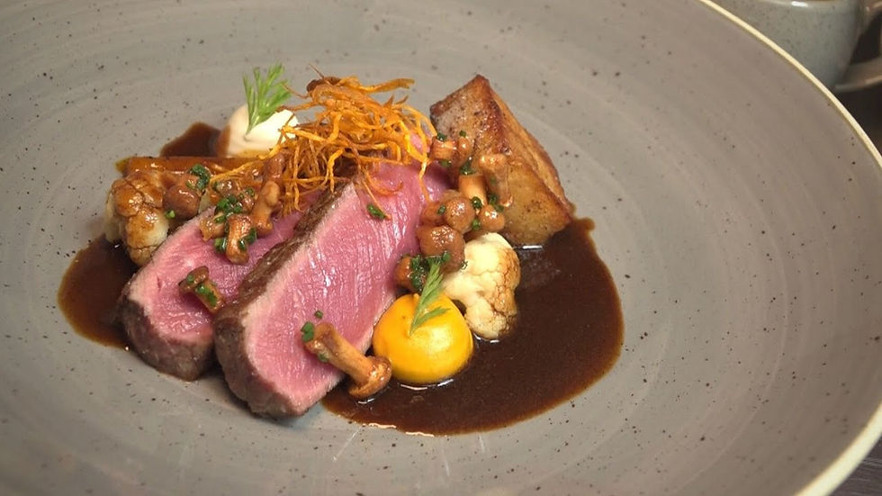 3erlei vom Rind: geschmorter Ochsenbacke | Filet | Tatar