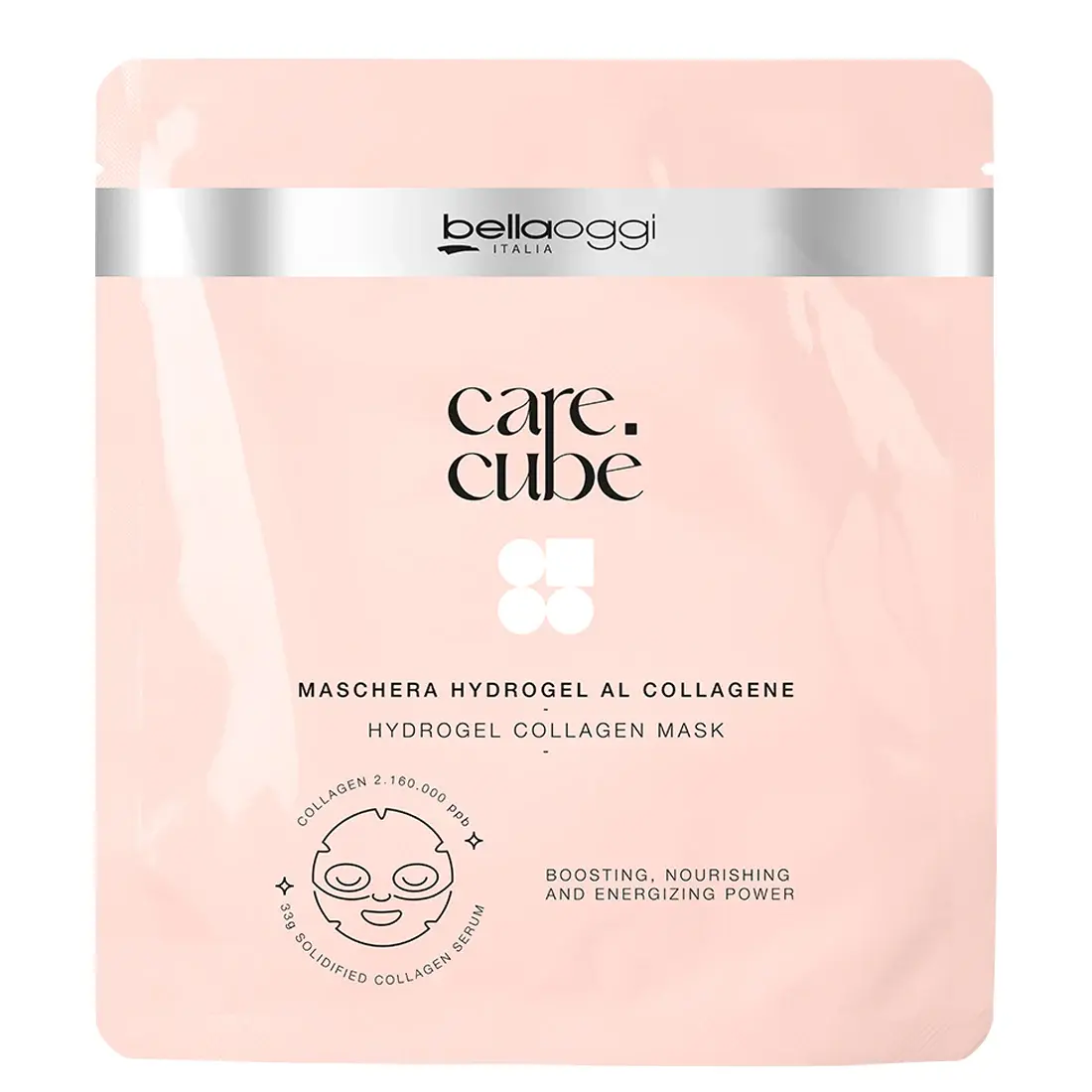 BELLA OGGI Care Cube - Maschera hydrogel al Collagene