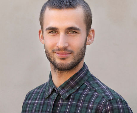 Young Man with Checkerd Shirt