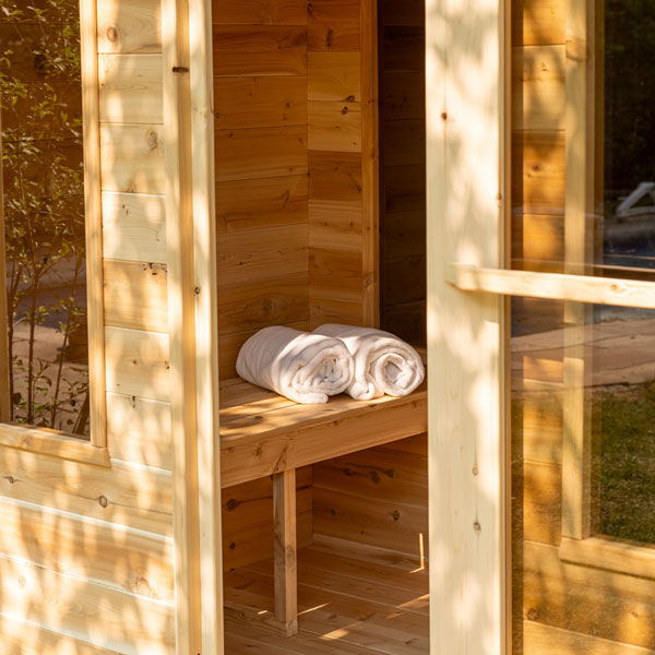Thumbnail: CT Georgian Cabin Sauna with Changeroom