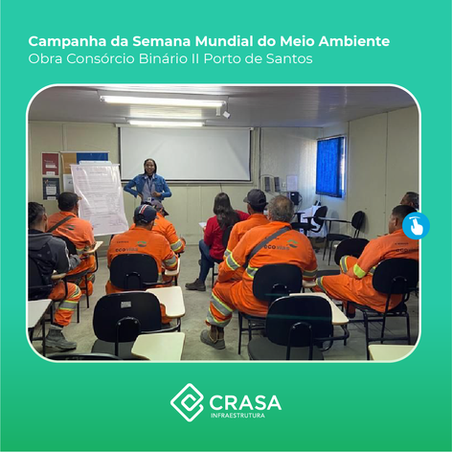 CRASA Infraestrutura promove ações na Semana Mundial do Meio Ambiente