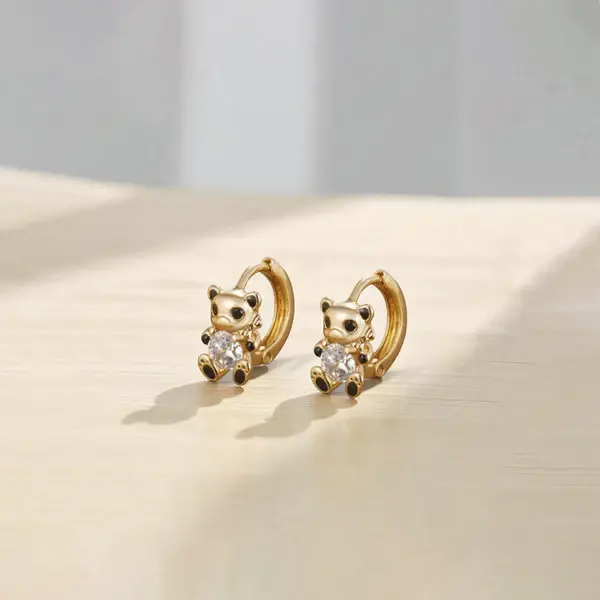 Thumbnail: Tiny Teddy Glow Earrings