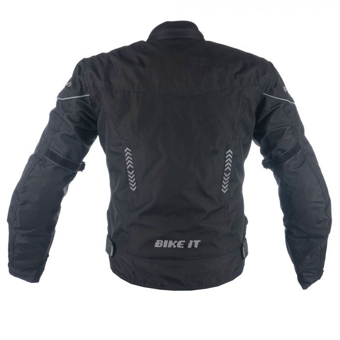 Thumbnail: Bike It 'Insignia' Textile Ladies Waterproof Motorcycle Jacket (Black)