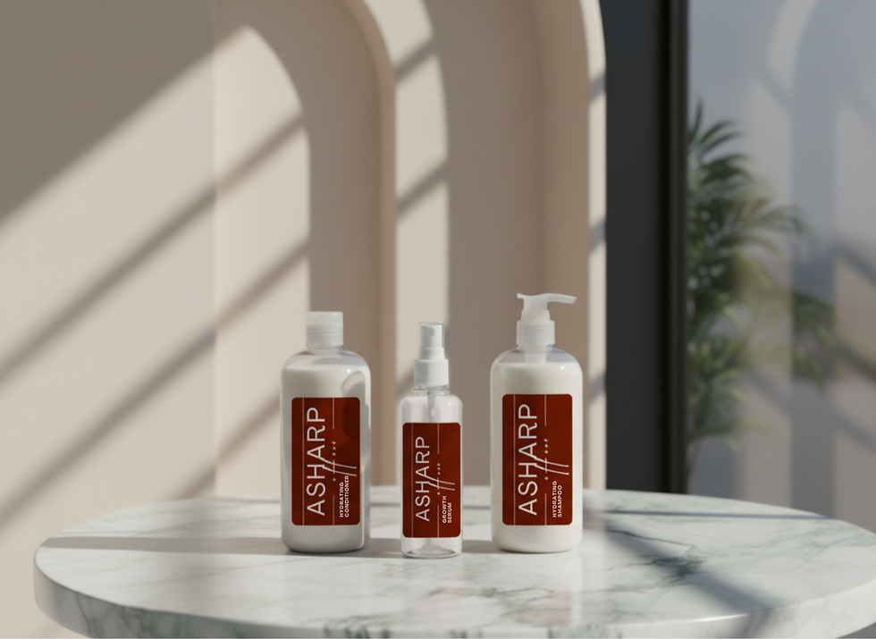 Launching the ASHARP Hair Care Line