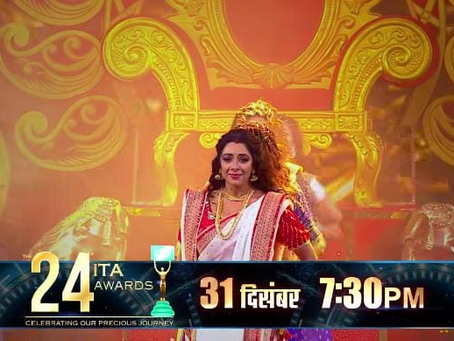 Rupali Ganguly, aka Anupama, from the Star Plus show Anupama, mesmerized the audience with her magical performance on the stage of the 24th Indian Television Academy Awards!