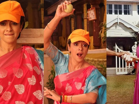 Saree Mein Sixer! Rupali Ganguly’s Cricket Avatar Wins Hearts!