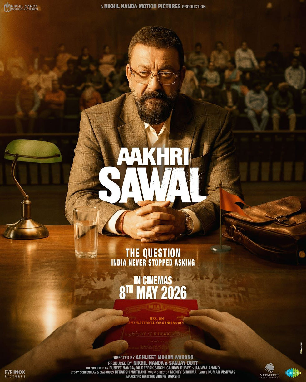 Aakhri Sawal Poster Drops: Sanjay Dutt’s Intense Avatar Steals the Spotlight in a Thought-Provoking Narrative 