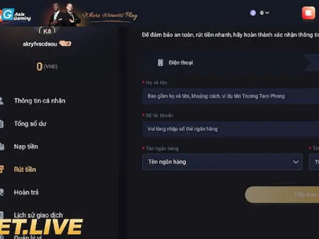 Huong dan rut tien K8 nhanh nhat