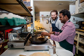 Men Making Crepes