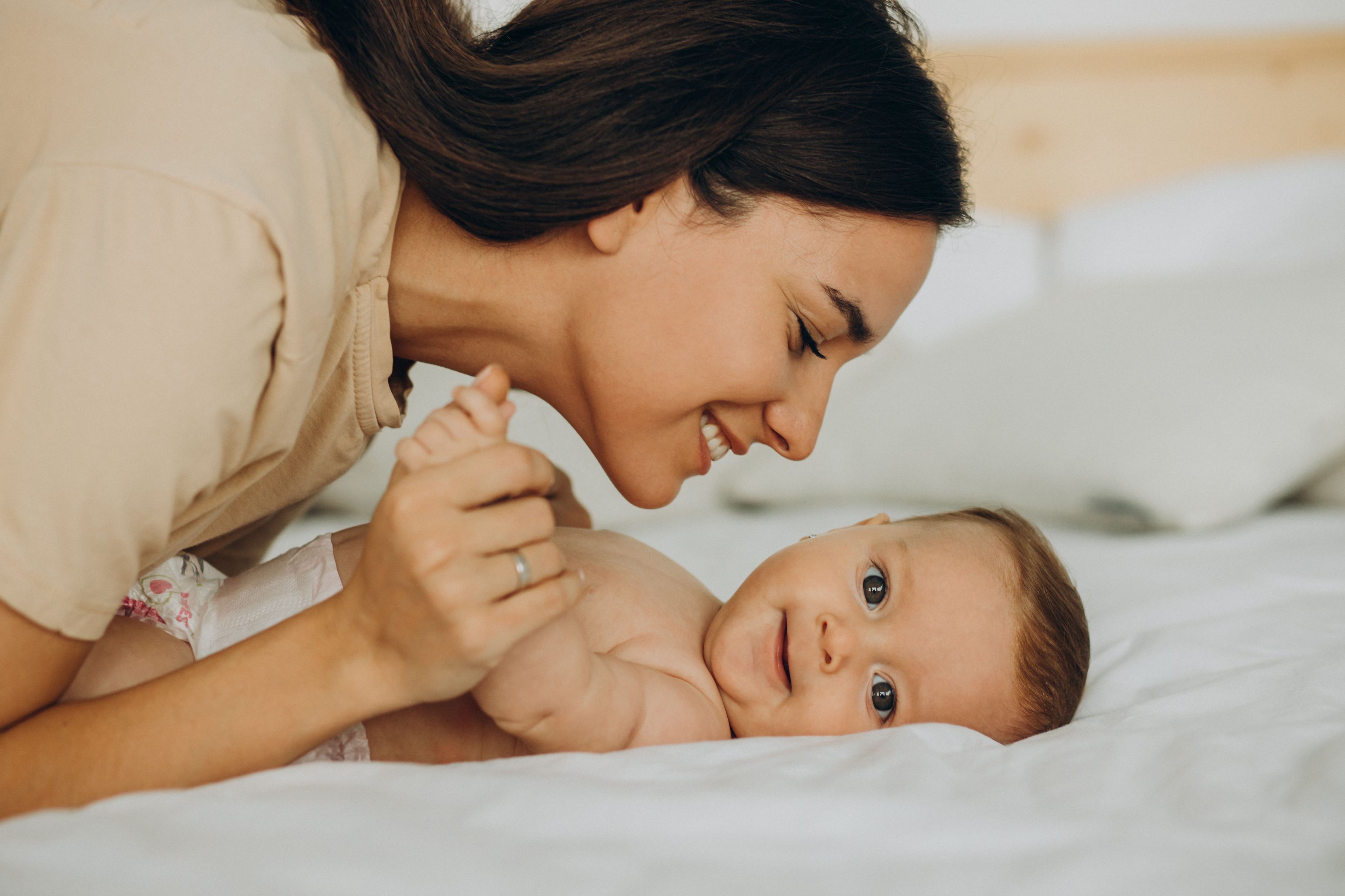 A baby with Mother