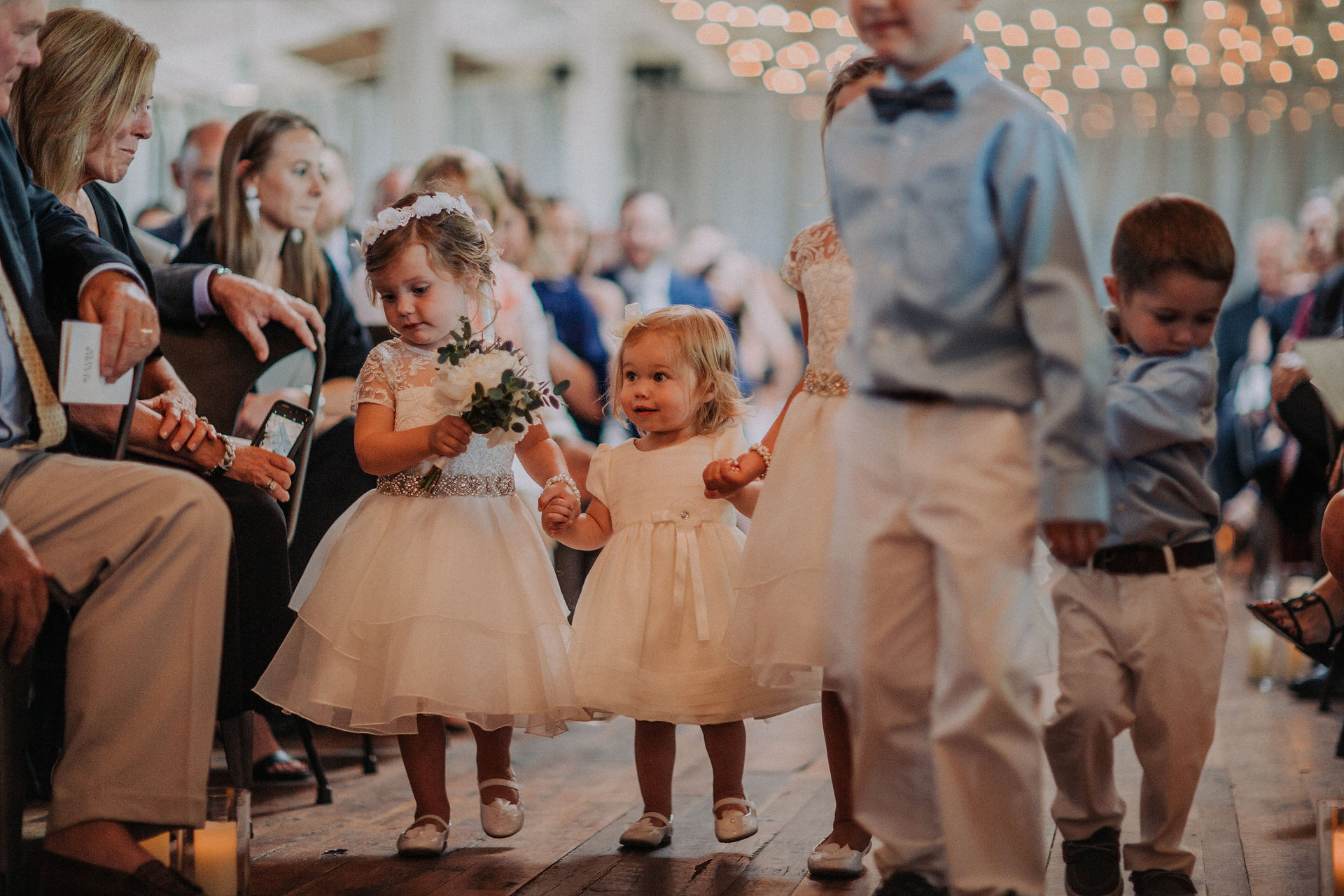 Journeyman Distillery Wedding Day Flower Girl Ceremony 