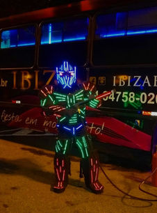 robô de led mini robo de led 1 da fabrica de robôs de led cybertron cosplay