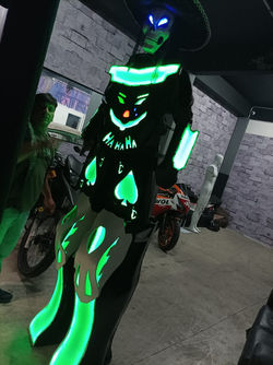 robo de led joker - cybertron cosplay