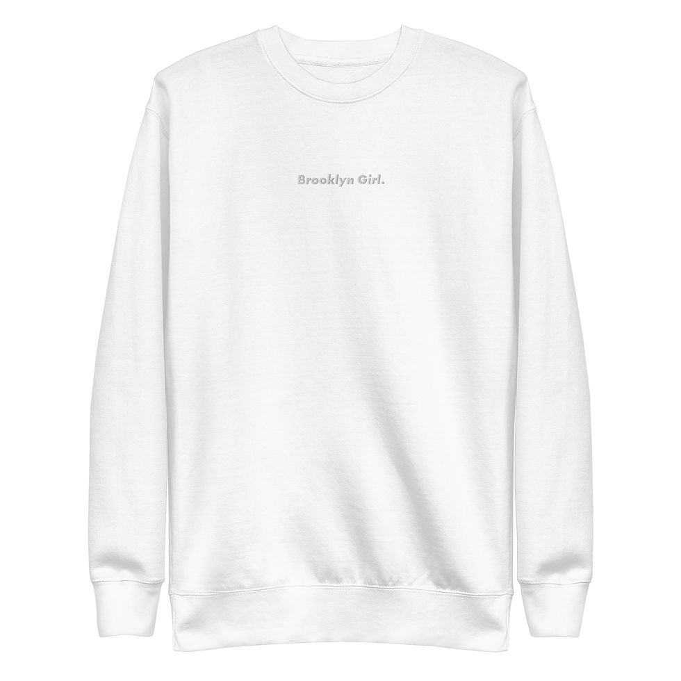 Miniature : Embroidery sweatshirt "Brooklyn Girl."