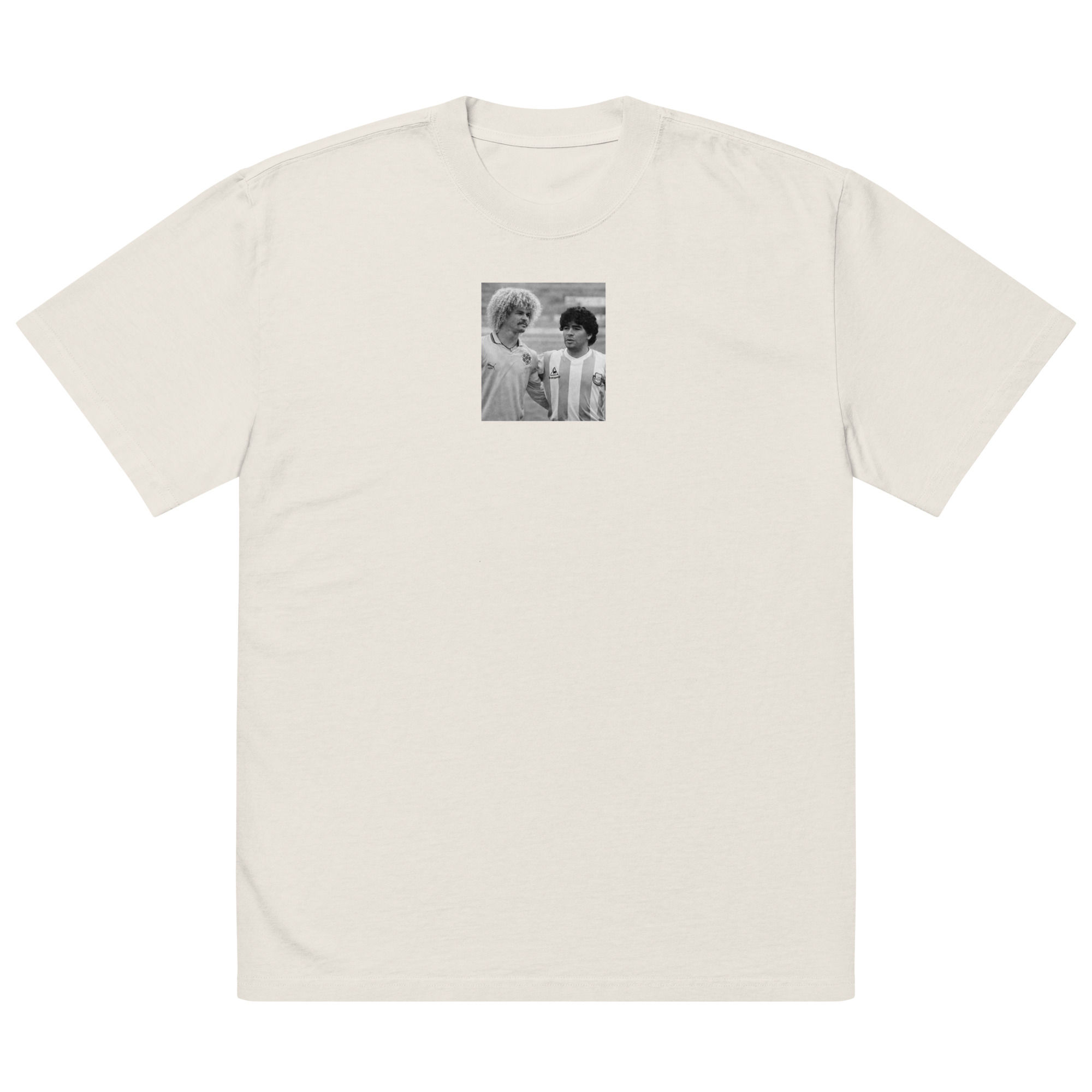 Oversized faded t-shirt "Pibe y Maradona"