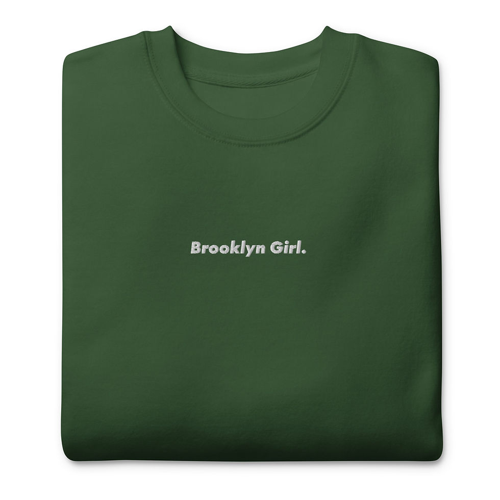 Miniature : Embroidery sweatshirt "Brooklyn Girl."