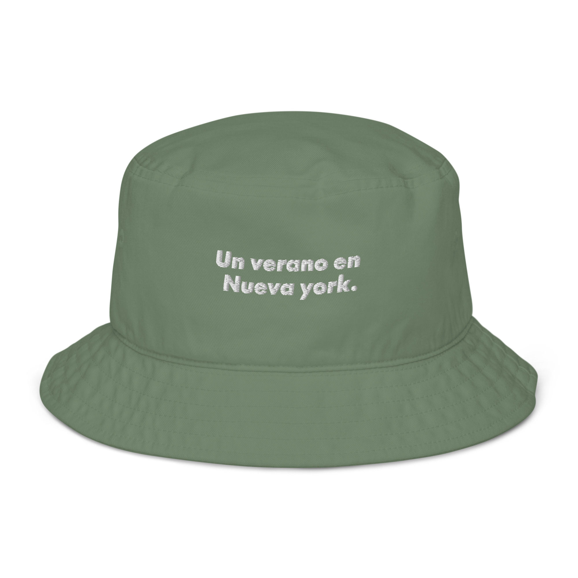 Organic bucket hat "Un verano en NY"