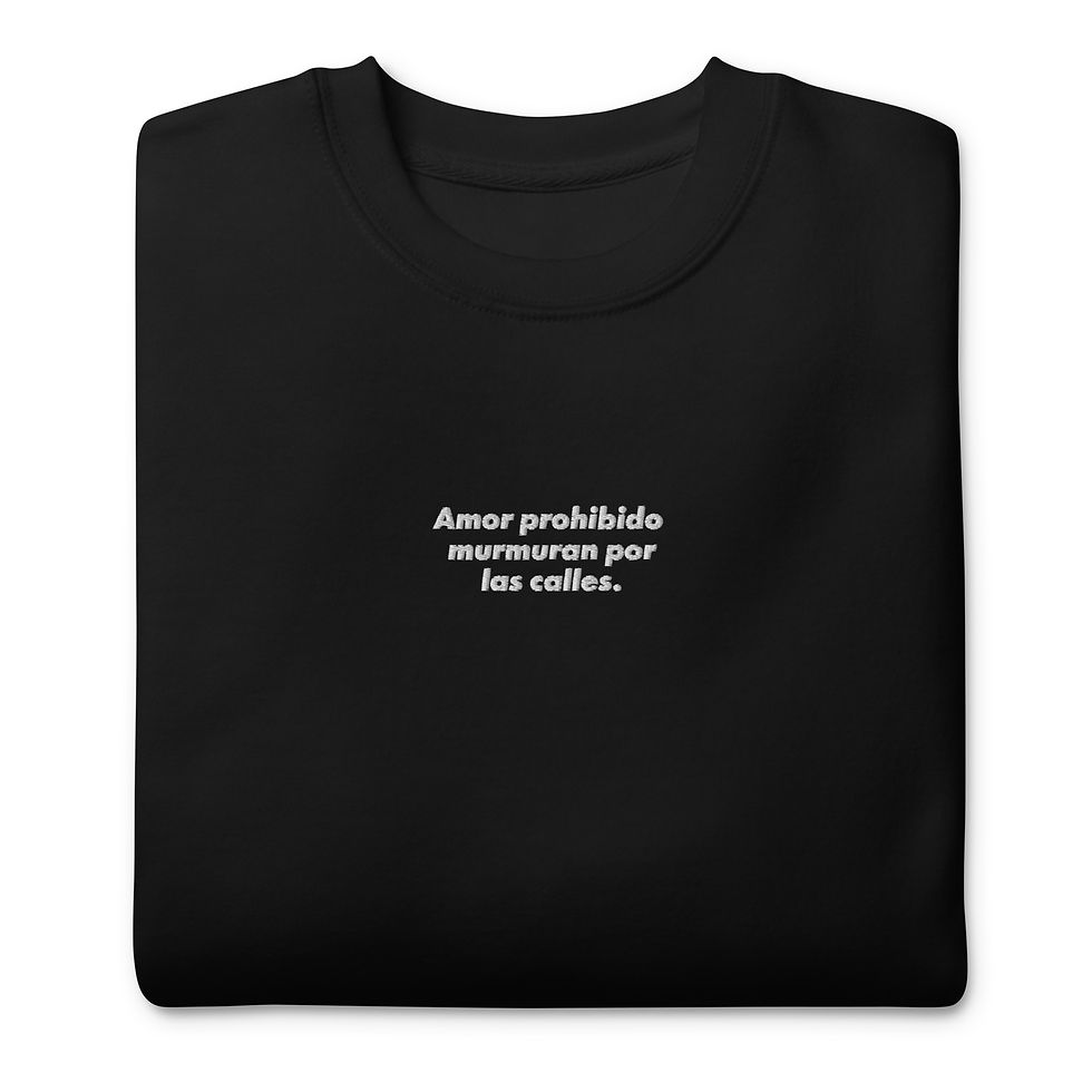 Miniature : Embroidery Sweatshirt "Amor prohibido"