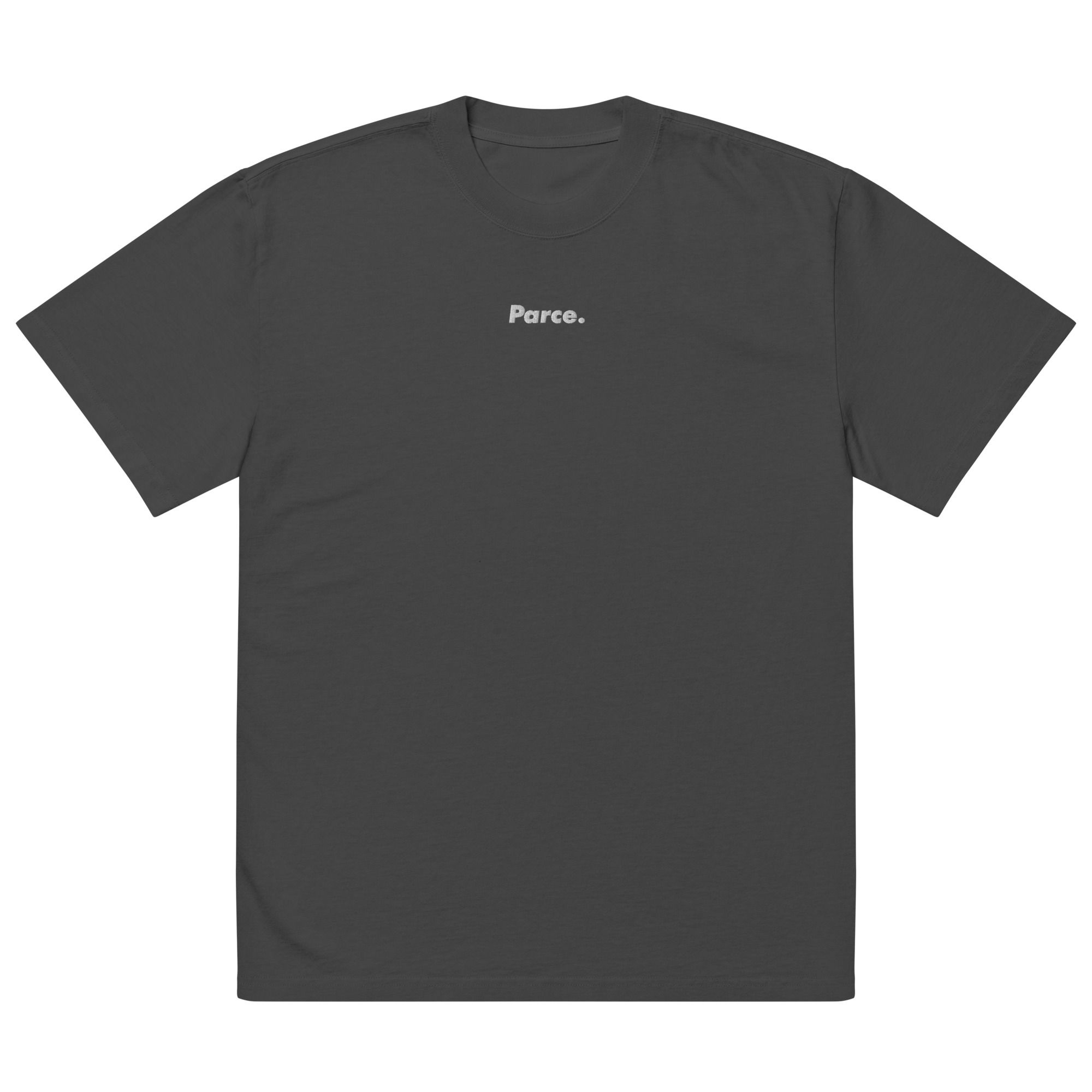Embroidery faded t-shirt "Parce."