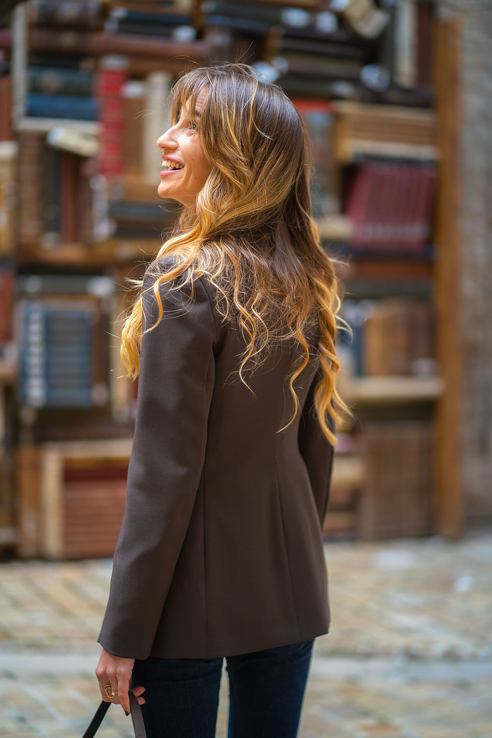 Thumbnail: Filippa Wool Blazer - Dark Roast