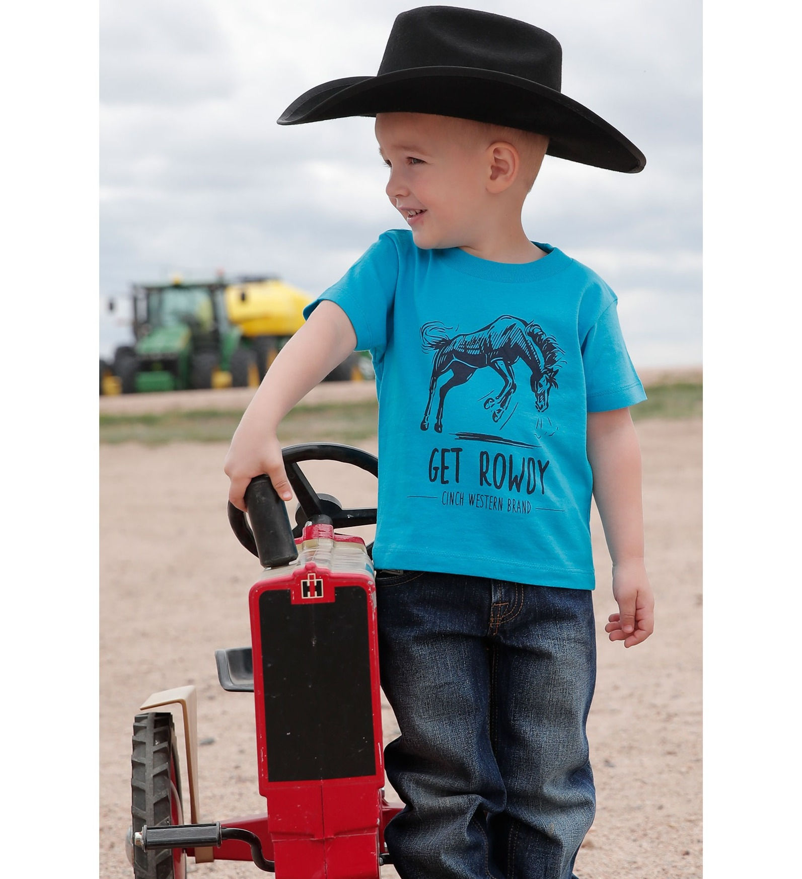 Boys Cinch Tee - Buckin Bronco