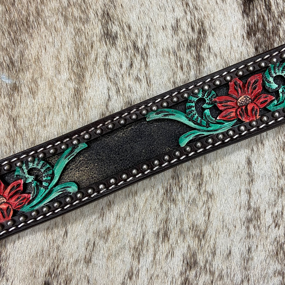 Thumbnail: Circle Y Belt - Cactus Filigree