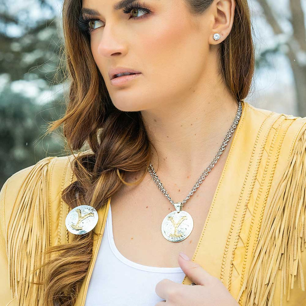 Thumbnail: Montana Silversmith The Dutton Y Yellowstone Necklace